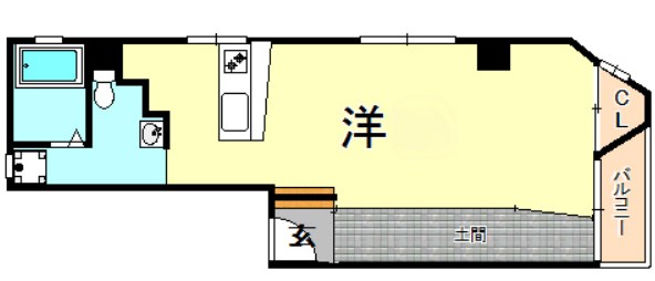 ＪＲ東海道本線 芦屋駅 徒歩6分 4階建 築55年の間取り写真