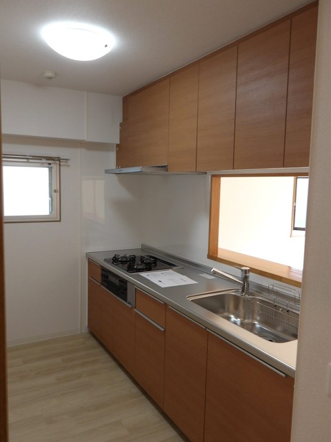 キッチン　コンロ設置済みのキッチンです
