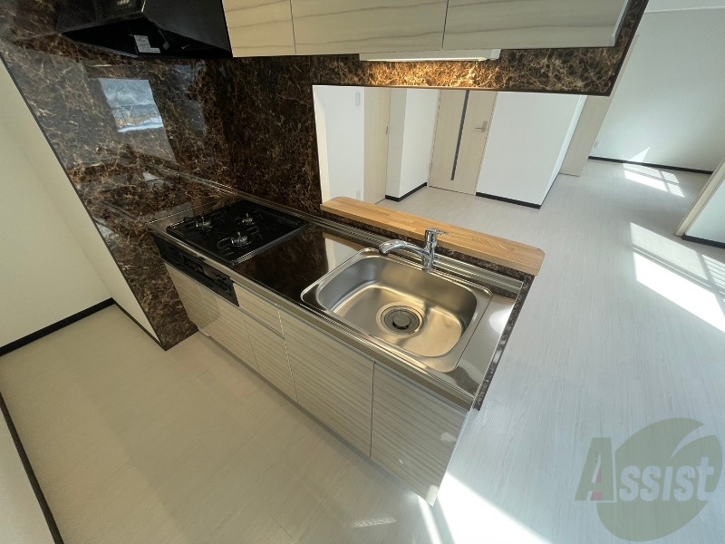 キッチン　システムキッチンなので、すぐお料理に使えます！