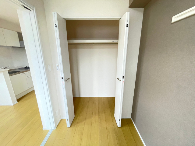 収納　クローゼット付きです。