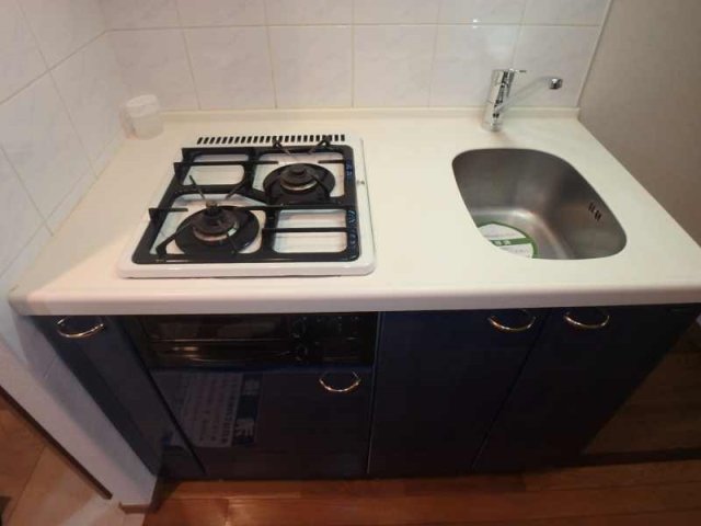 キッチン　システムキッチン(2口ガスコンロ・グリル付)