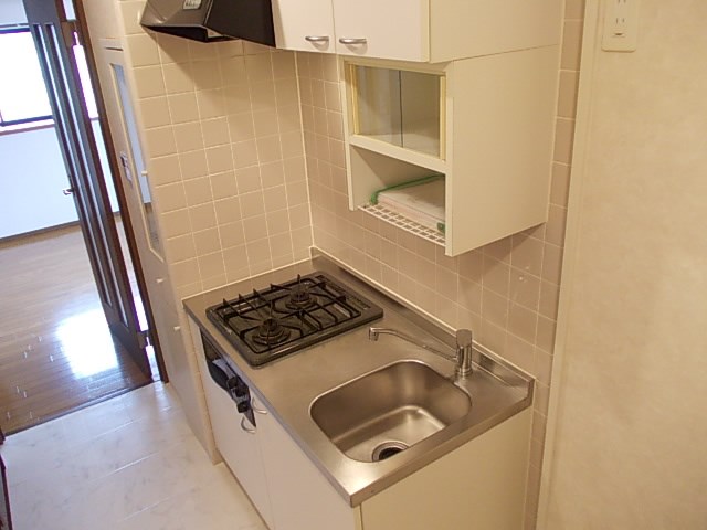 キッチン　ガス２口システムキッチン