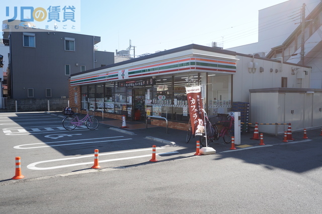 コンビニ　セブンイレブン大阪下新庄2丁目店（コンビニ）まで283m