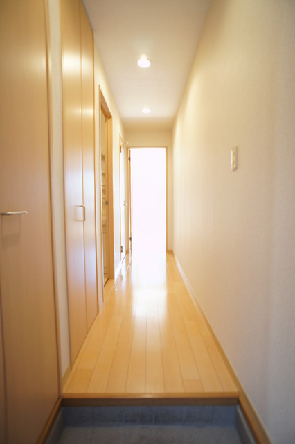 その他　玄関から見た室内です