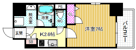 アーバネックス梅田西の間取り写真