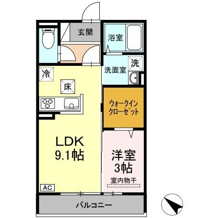 グランディールKの間取り写真