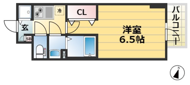 エスリード神戸三宮の間取り写真