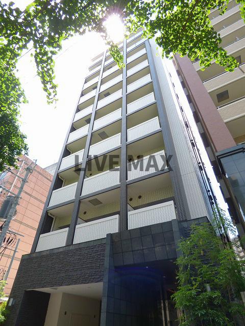 建物外観　外壁タイル貼りのデザイナーズマンション