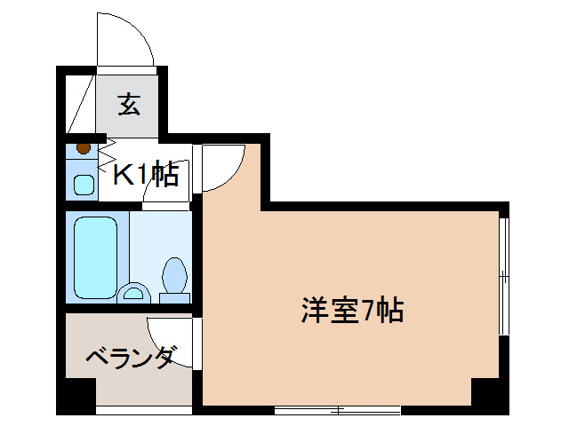 岐阜市千代田町のマンションの間取り