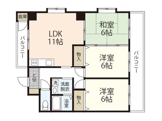 コスモピアの間取り