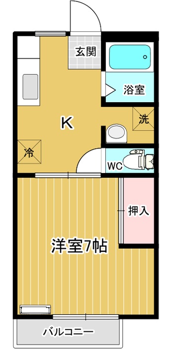 シャトウ春日ＢＢの間取り