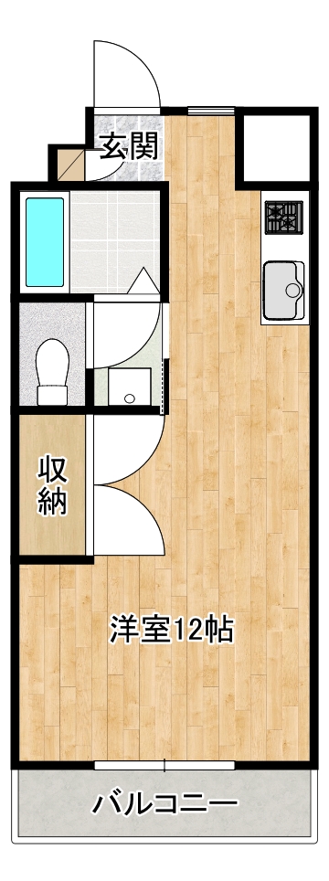 香美市土佐山田町宝町のマンションの間取り