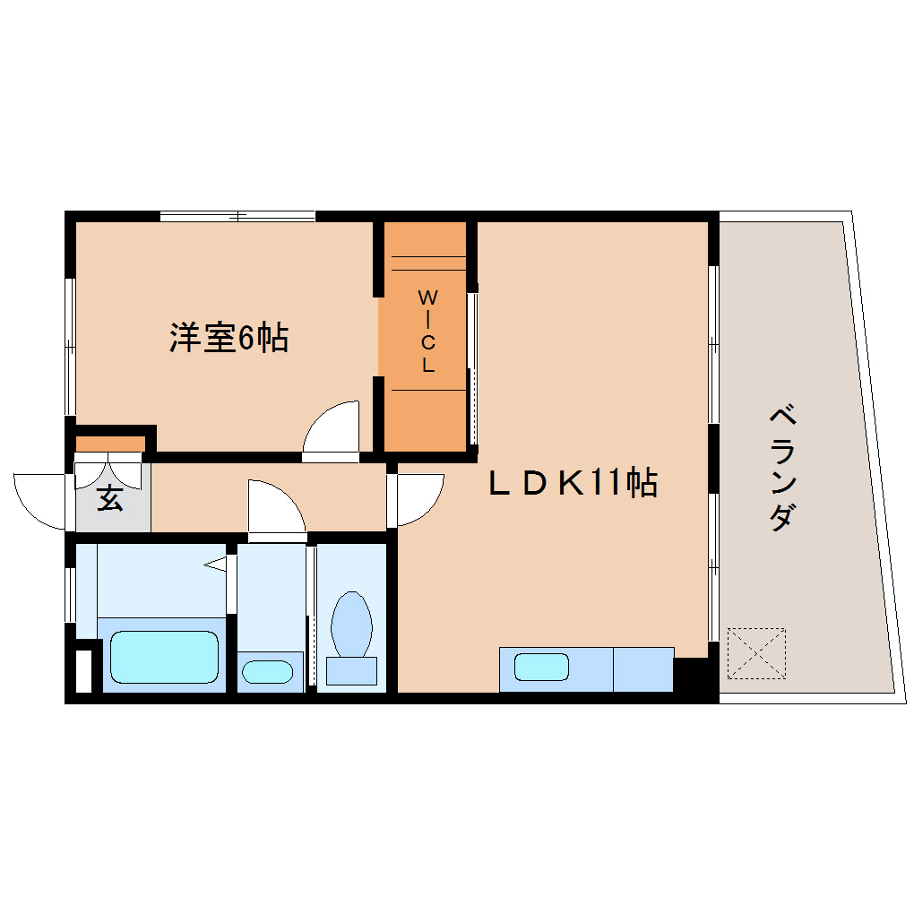 静岡市清水区上清水町のマンションの間取り