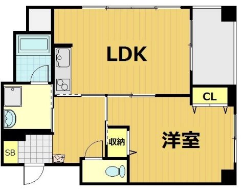 京都市伏見区観音寺町のマンションの間取り