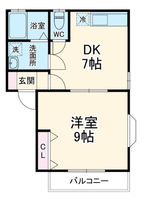 鈴蘭荘　６号棟の間取り