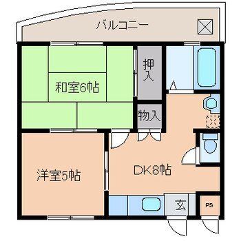 金川アパートの間取り