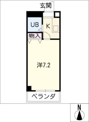 カレッジハウス６の間取り