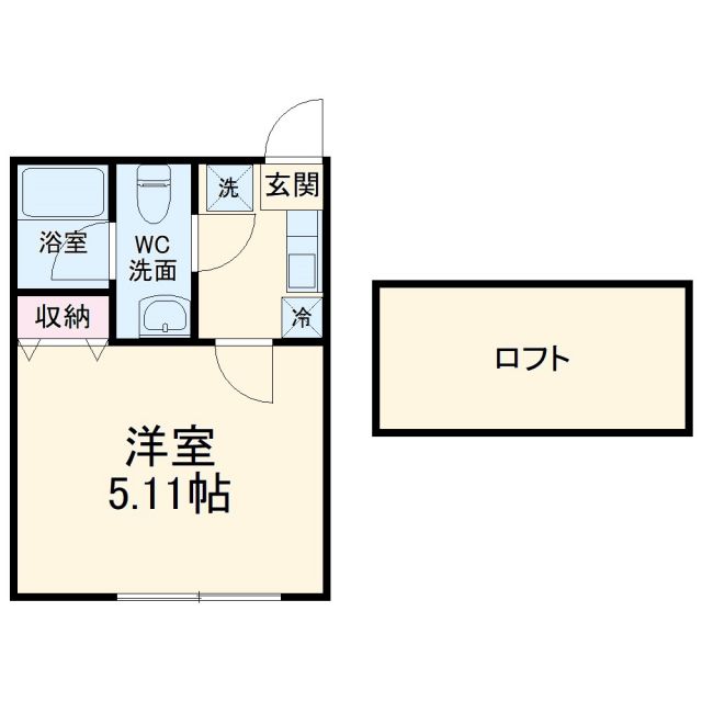 ビーコレクト富士見町１号棟の間取り