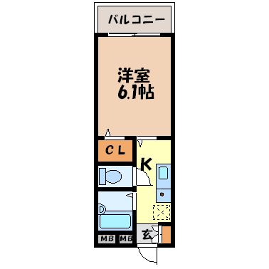 マンション　フラワーメイトシティの間取り