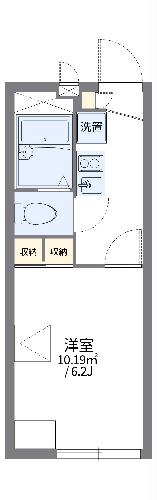 レオパレスＫＯＭＡＴＵＢＡＲＡの間取り