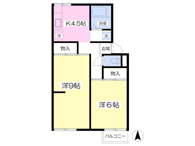 柏ハイツＡ棟の間取り