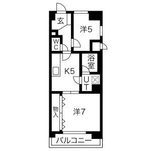 三旺マンション第6金山の間取り