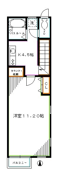 パルティーユ東中野の間取り