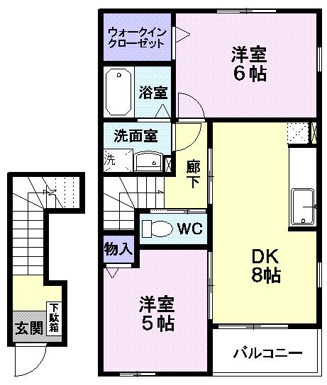 東村山郡山辺町大字山辺のアパートの間取り