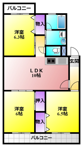 ファミールの間取り