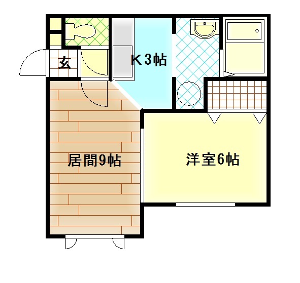 【上川郡美瑛町栄町のアパートの間取り】