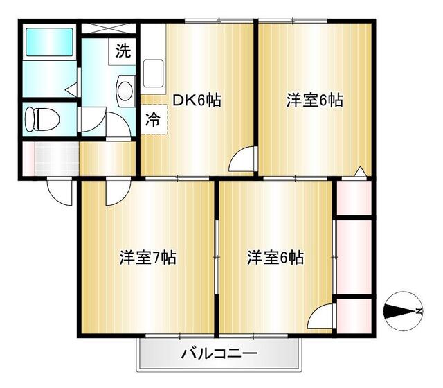 ユーティーライズＢ棟の間取り