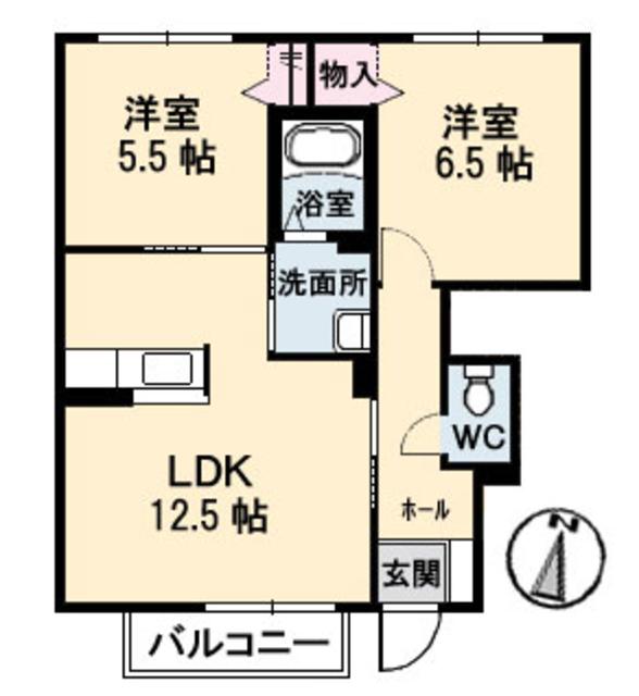 ヴィラ泉・西の間取り