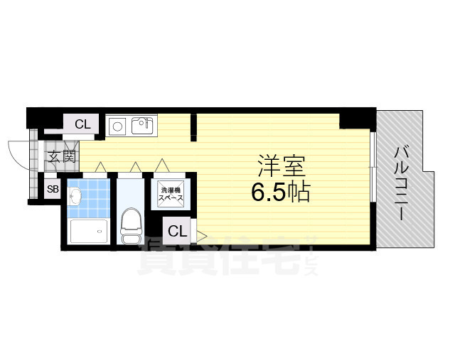 大阪市北区中津のマンションの間取り