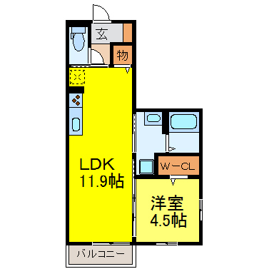 ＹＵ参番館の間取り