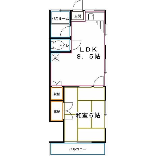 ラデュール国分寺の間取り