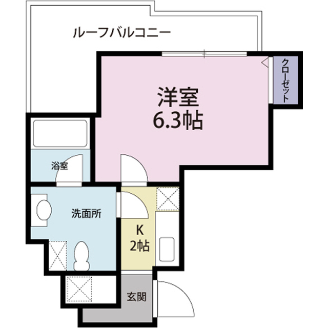 ＫＳマンション桜木町の間取り