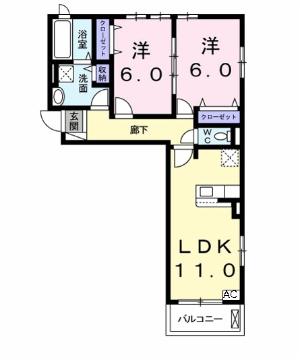 シエル・エトワールIIの間取り