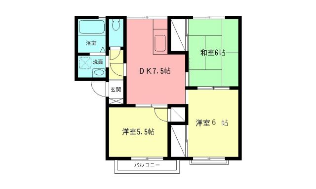 高橋コーポの間取り