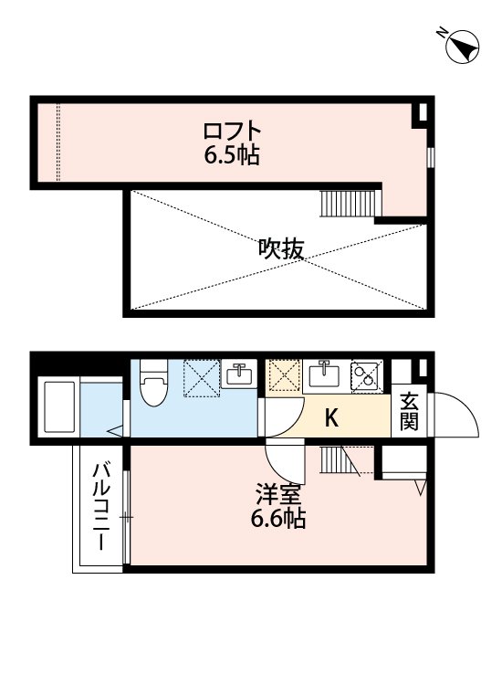 柏市千代田のアパートの間取り