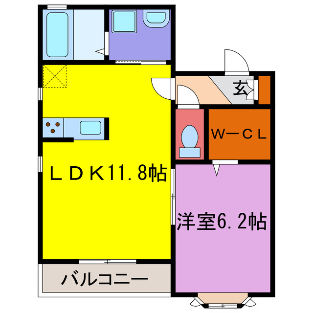 カルムリー福崎ＢＣの間取り