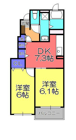 プログレスI番館の間取り