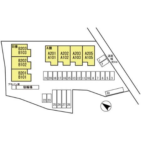 【たつの市新宮町新宮のアパートの間取り】