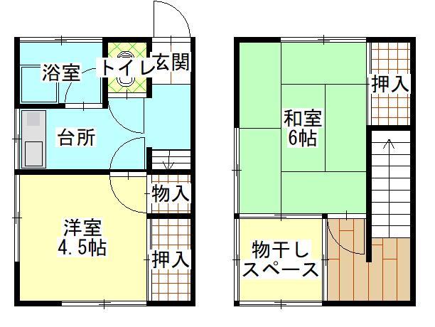 光ヶ丘アパートの間取り