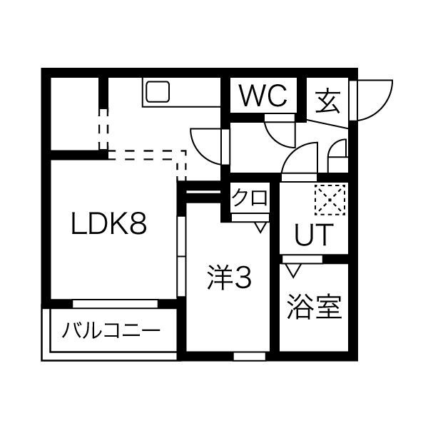 メイクスR伝馬公園の間取り