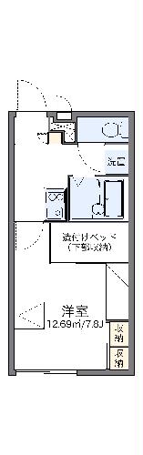 レオパレスボムール伊良林IIの間取り