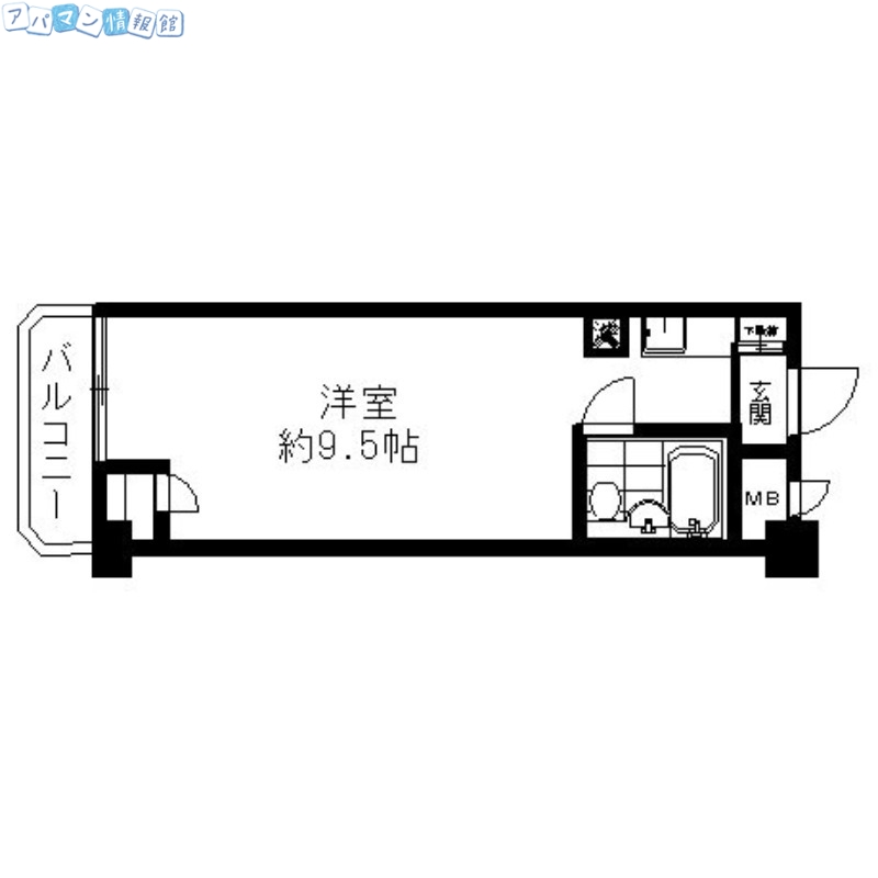 トーカンマンション医学町の間取り