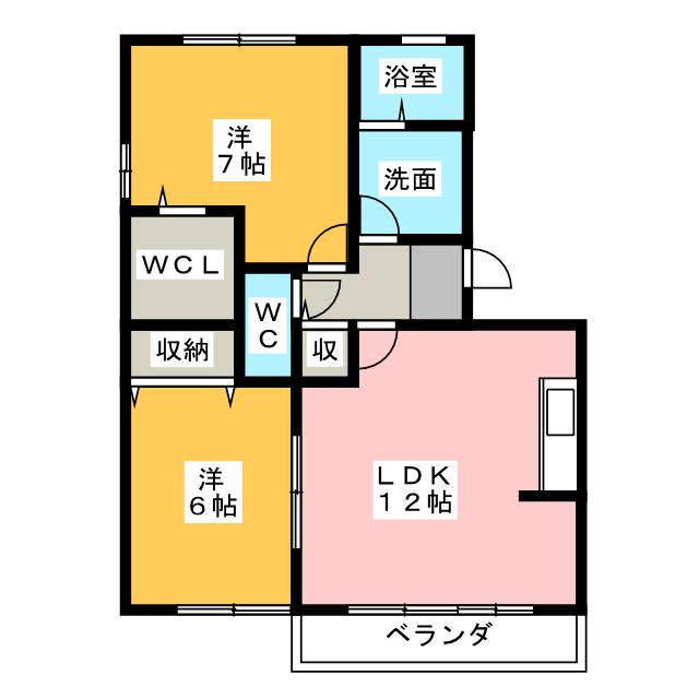 賀茂川ガーデンプレイスＡの間取り