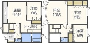 ガイアパレスBの間取り