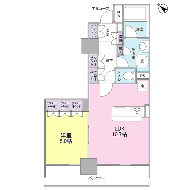 ＬａＳａｎｔｅ五反田の間取り