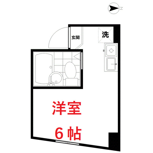 【大田区大森東のアパートの間取り】